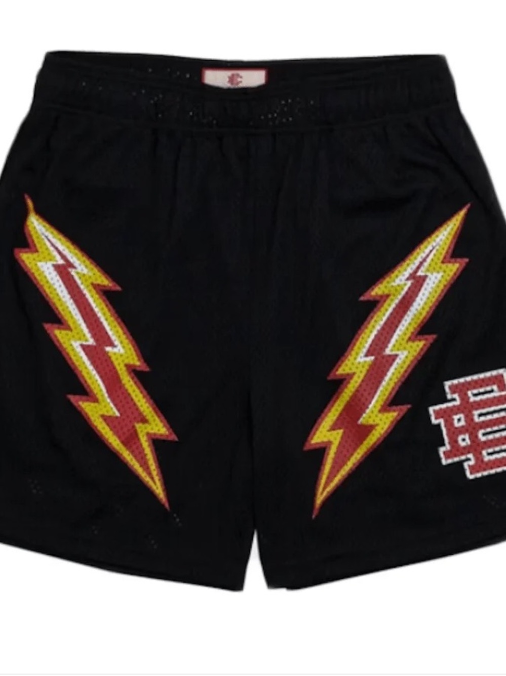 Eric Emanuel lightning bolt shorts